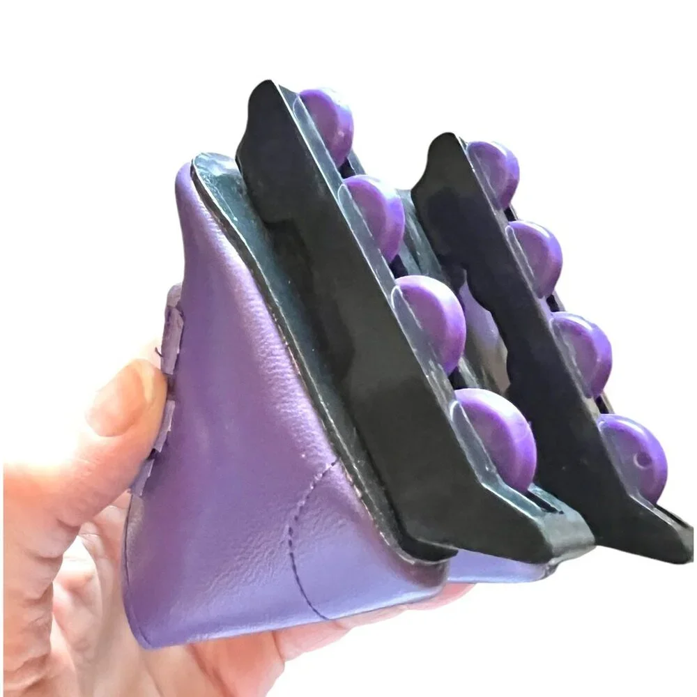 Doll’s purple Rollerblades & Visor Fits 18” Doll